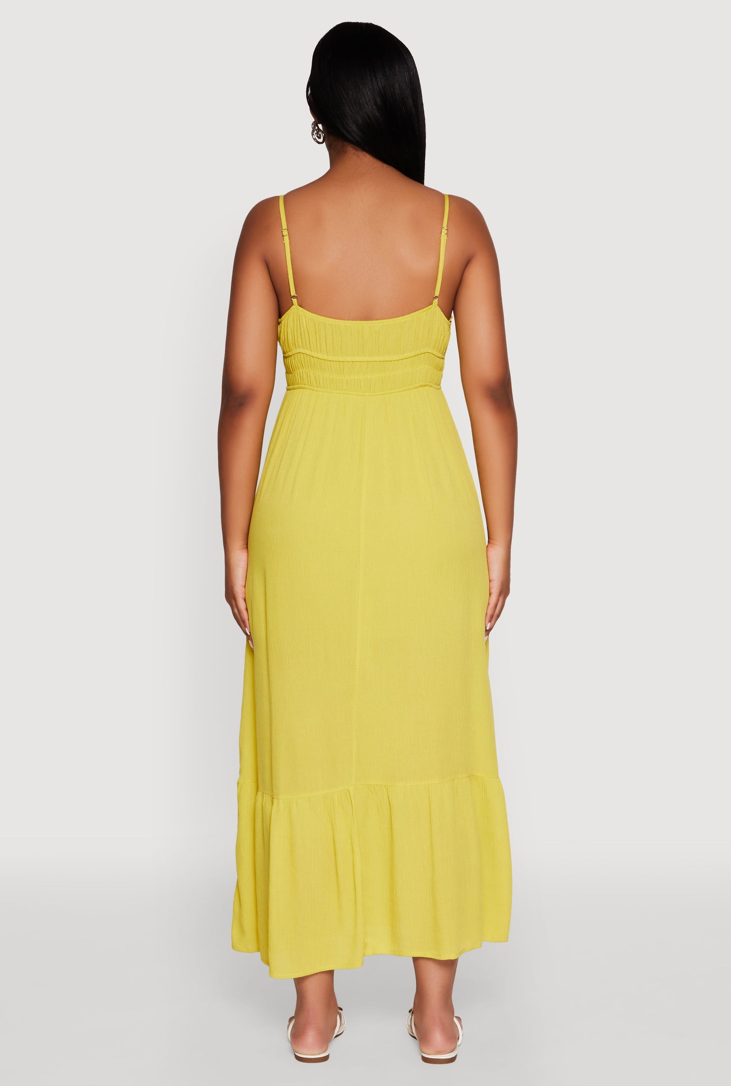 Tie Front Keyhole Maxi Dress