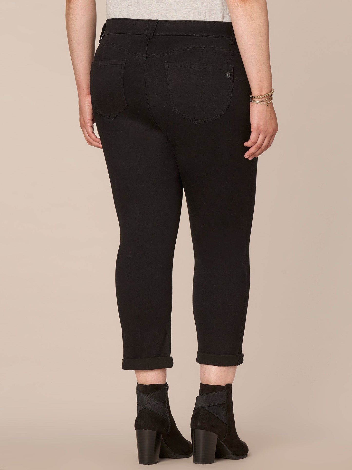 Absolution® Plus Black Denim Ankle Skimmer Jeans