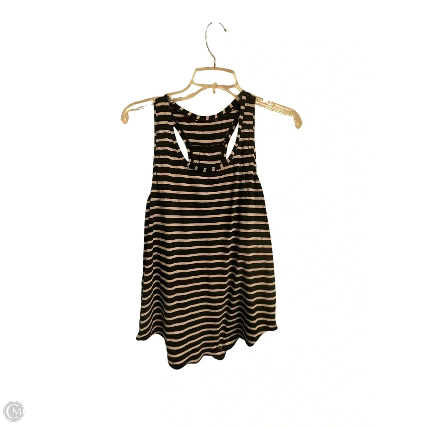 Athletic Tank Top By Lululemon In Striped Pattern, Size: M