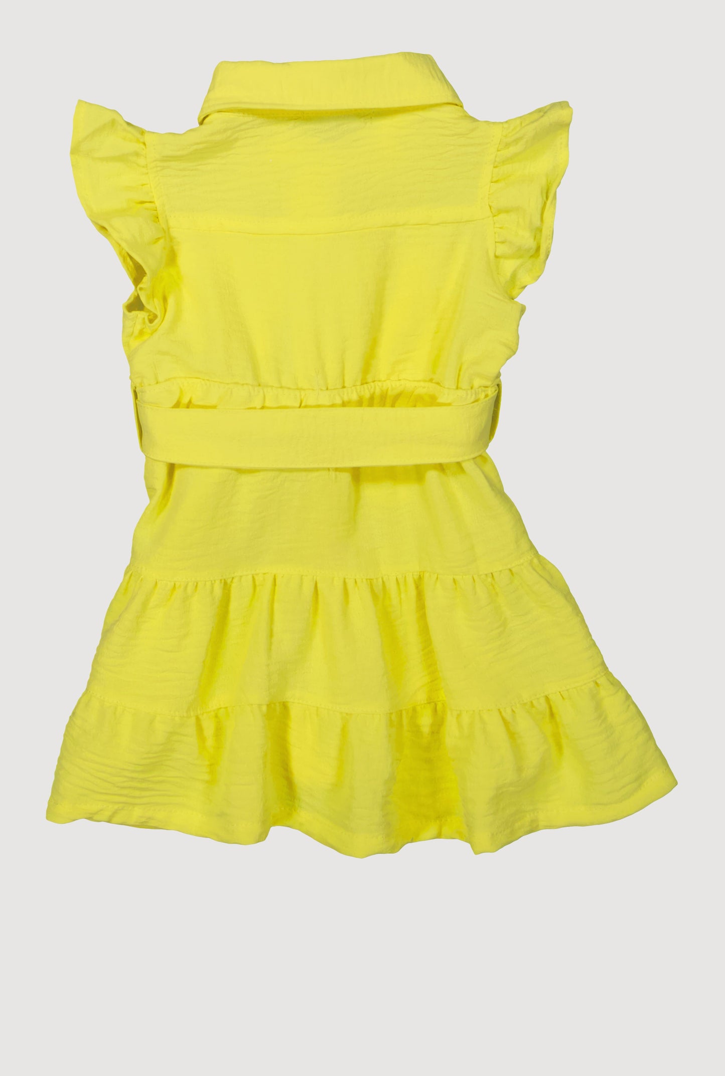 Baby Girls 0-9M Airy Tiered Shirt Dress with Bubble Shorts