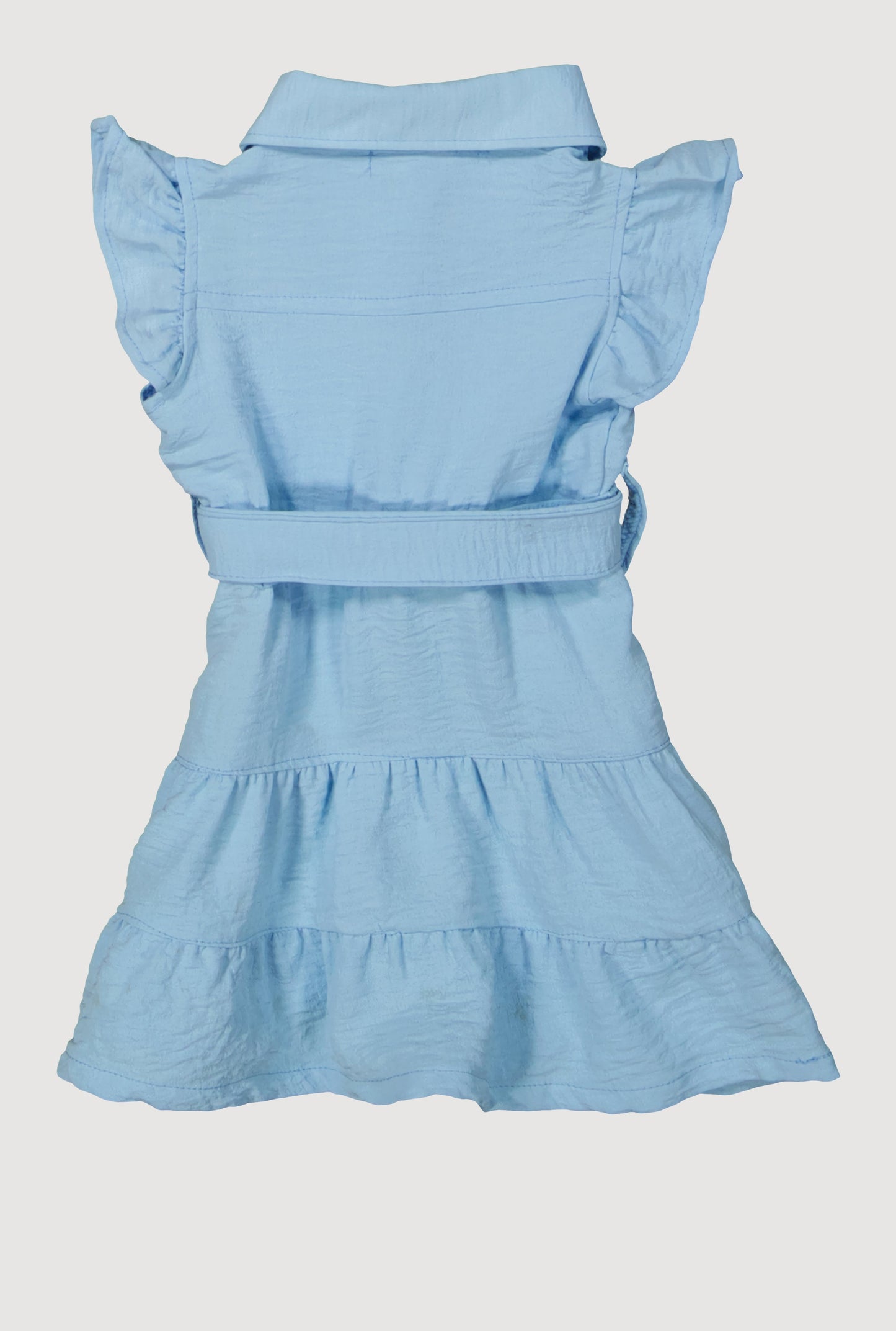 Baby Girls 0-9M Airy Tiered Shirt Dress with Bubble Shorts