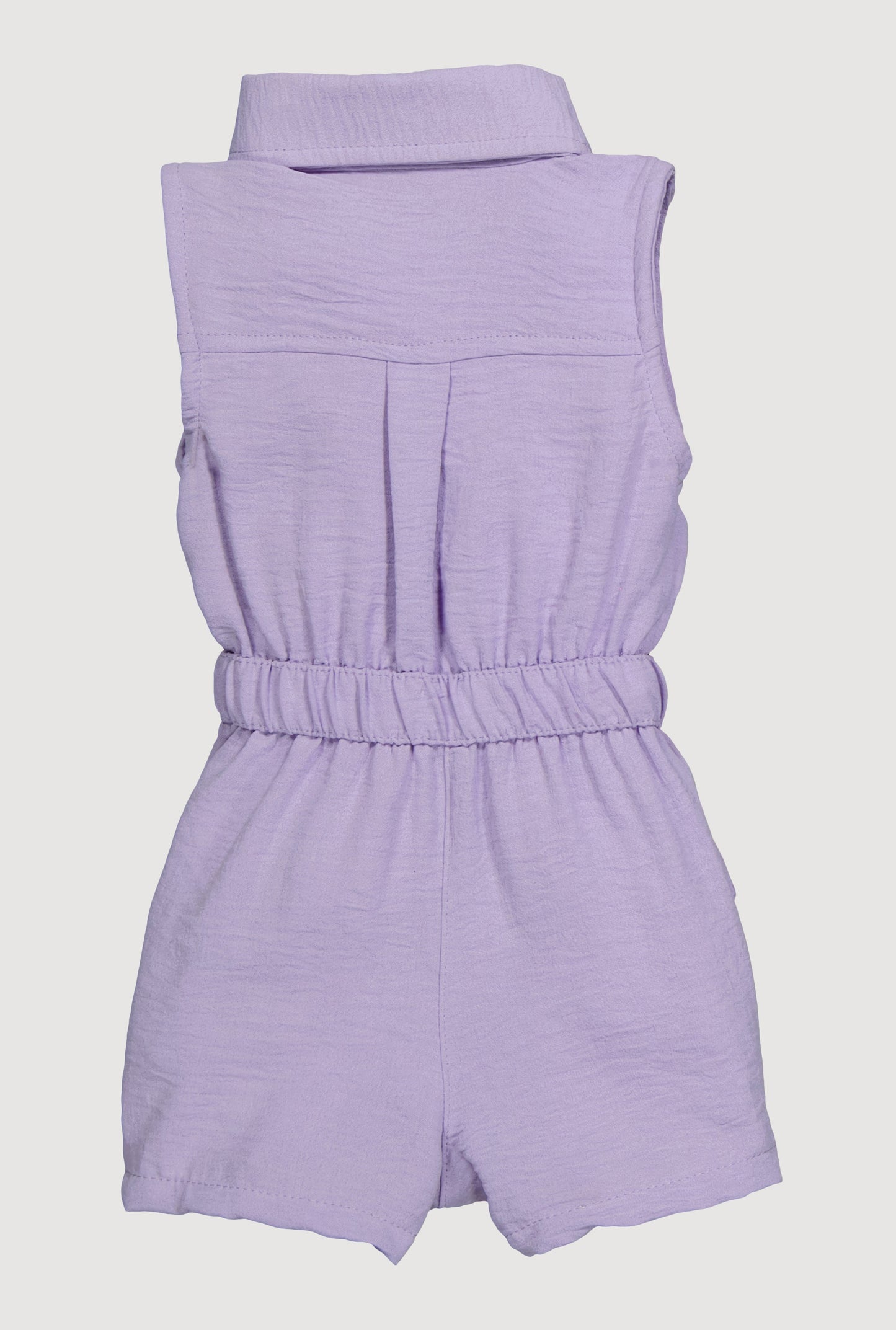 Baby Girls 0-9M Sleeveless Romper with Cargo Pockets