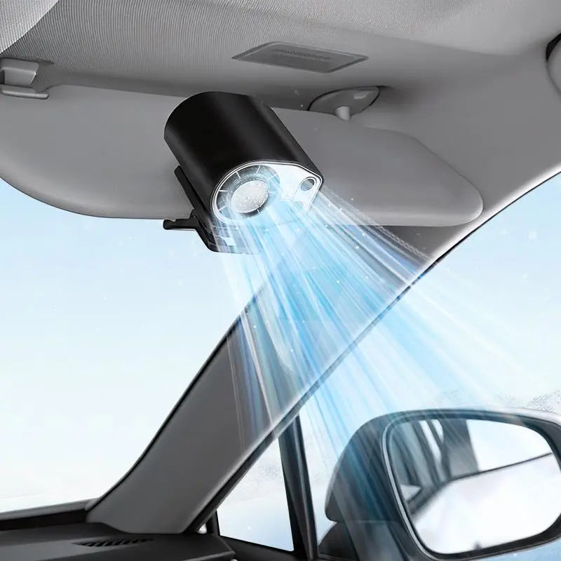 Car Clip-On Fan with LED Display