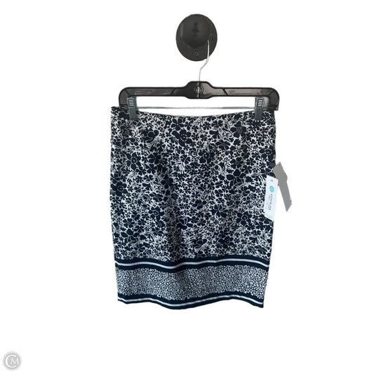 Skirt Mini & Short By Clothes Mentor In Blue & White, Size: 4