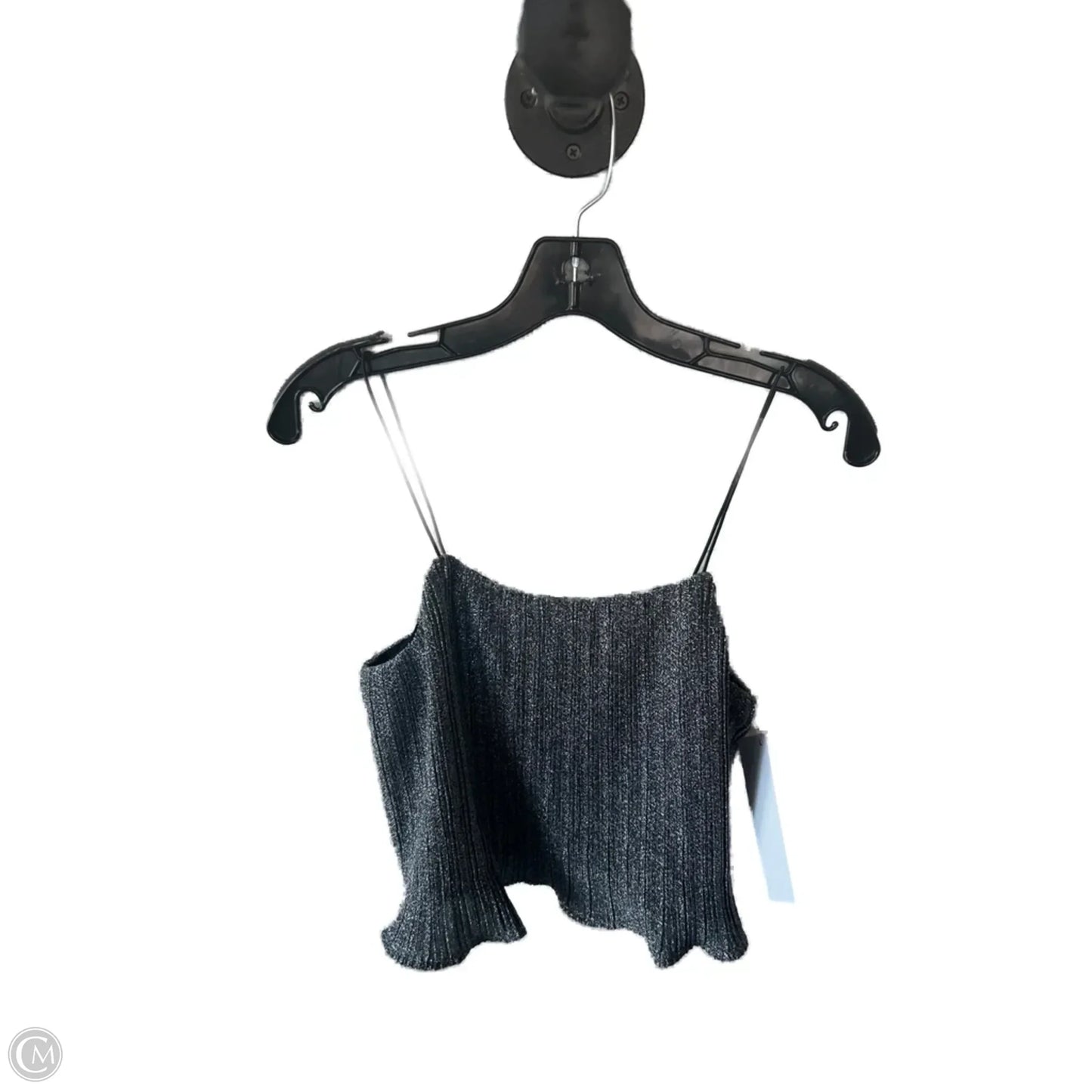 Top Sleeveless By Cmc In Silver, Size: S