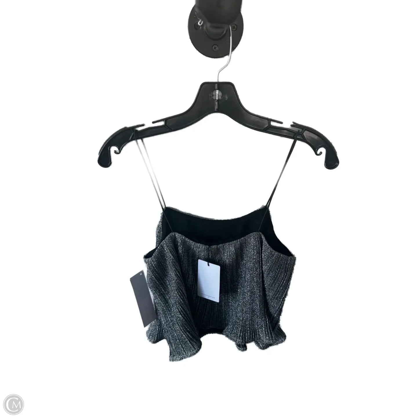 Top Sleeveless By Cmc In Silver, Size: S