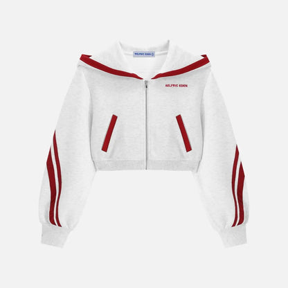 Striped Baggy Sweatpants & Hoodie