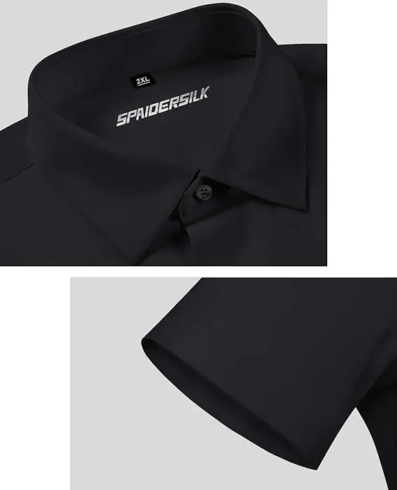 Men's Slim Fit Stretch Dress Shirts 2-Pack