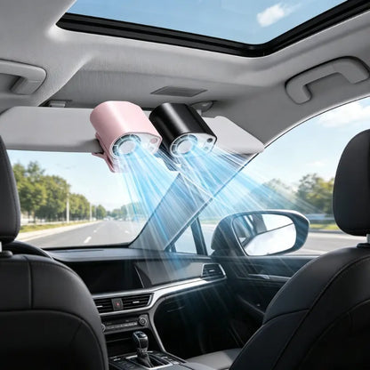 Car Clip-On Fan with LED Display