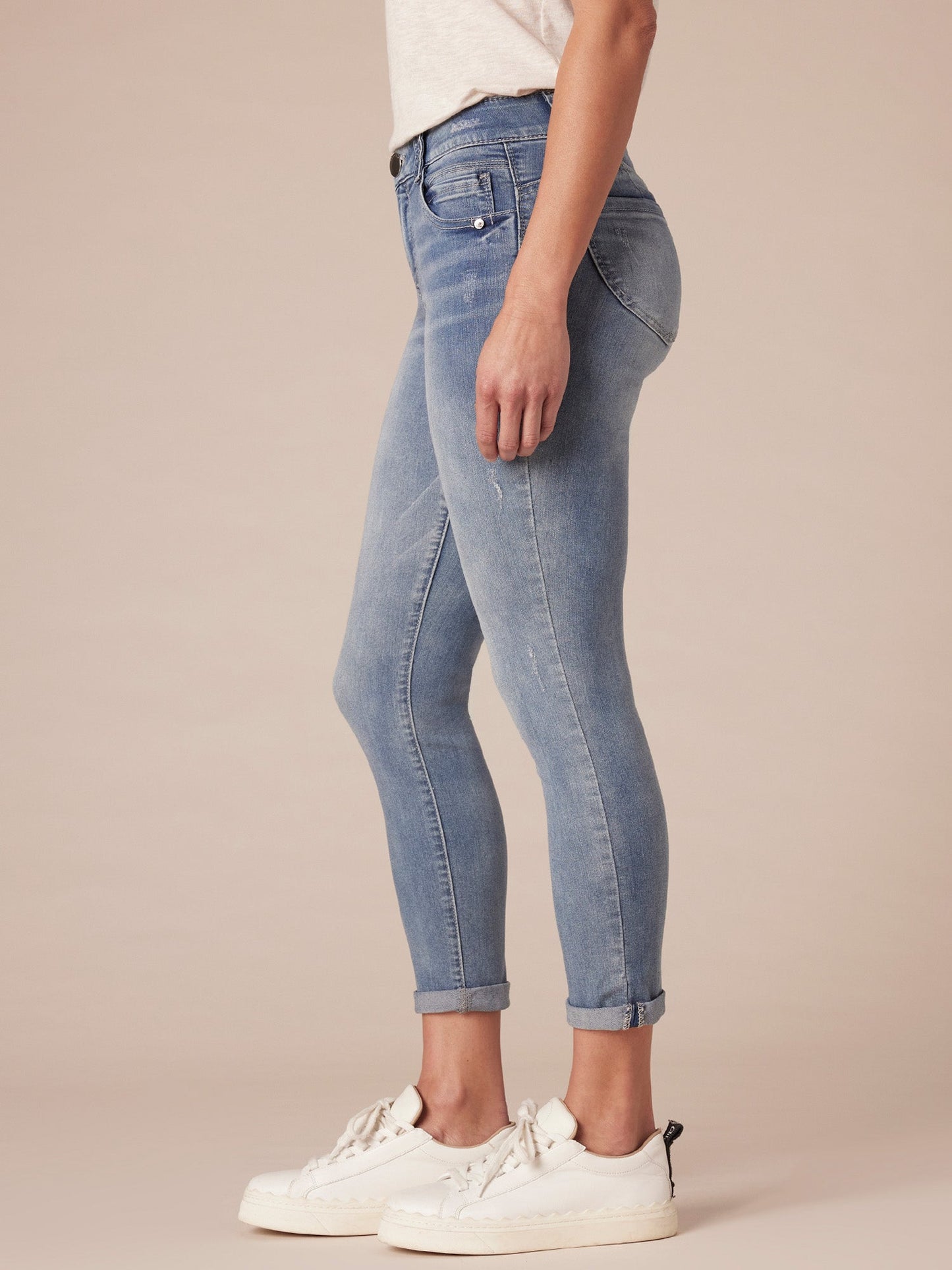 Absolution® Light Blue Denim Petite Ankle Skimmer