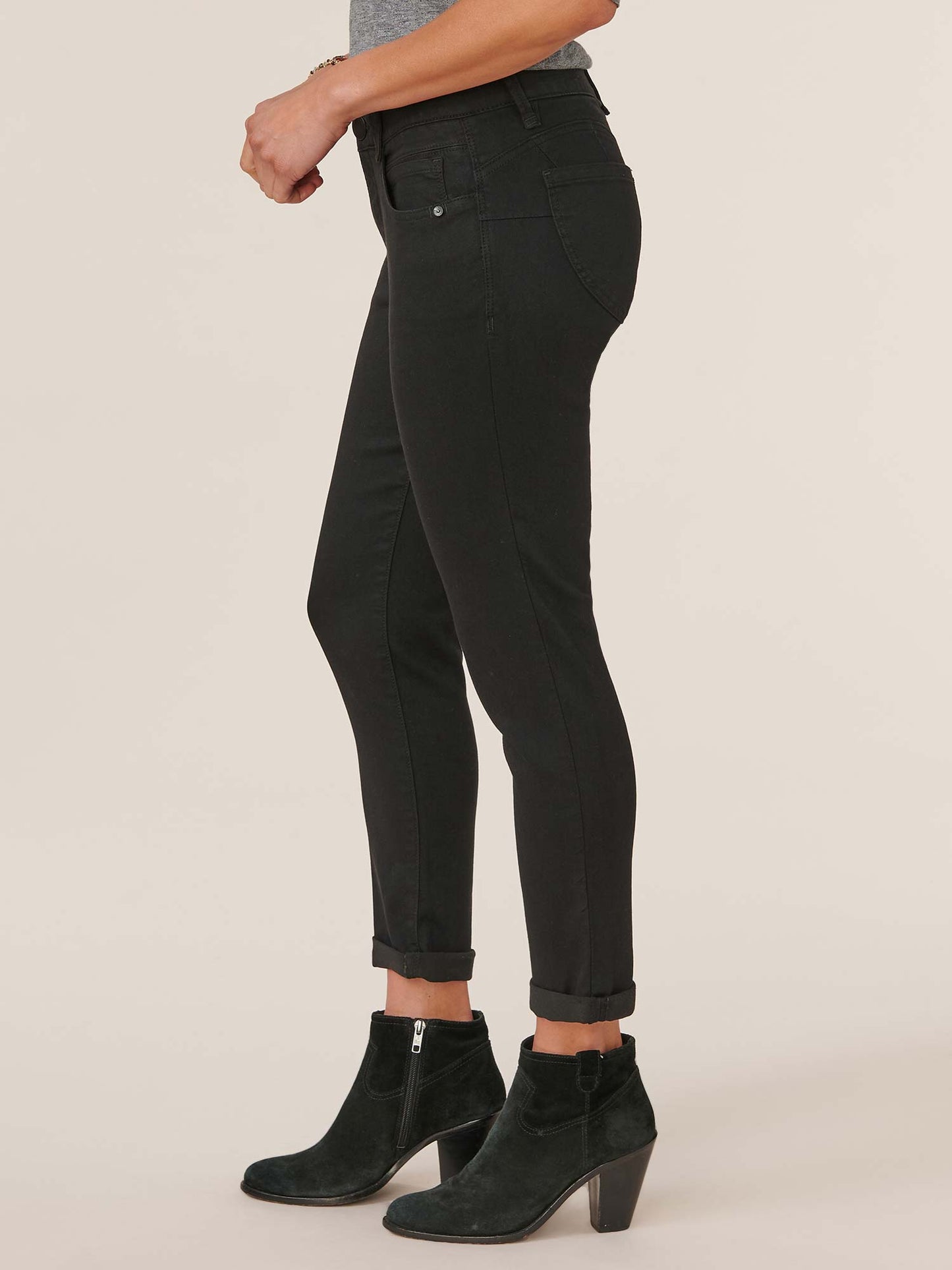 Absolution® Black Denim Petite Ankle Skimmer