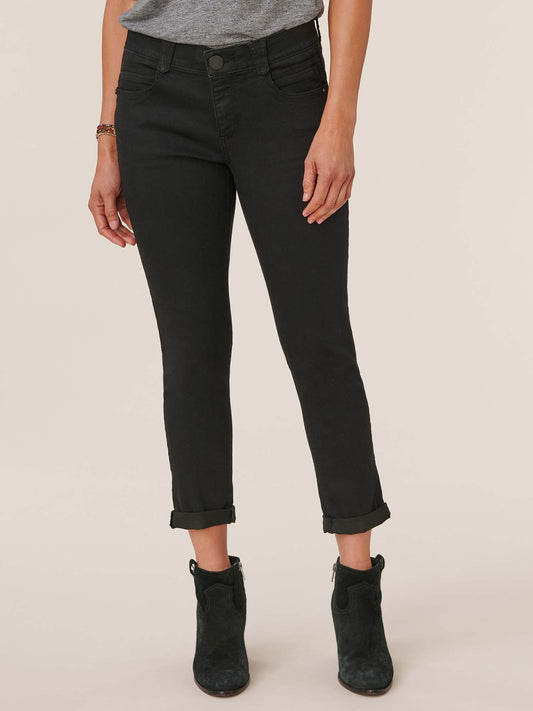 Absolution® Black Denim Petite Ankle Skimmer