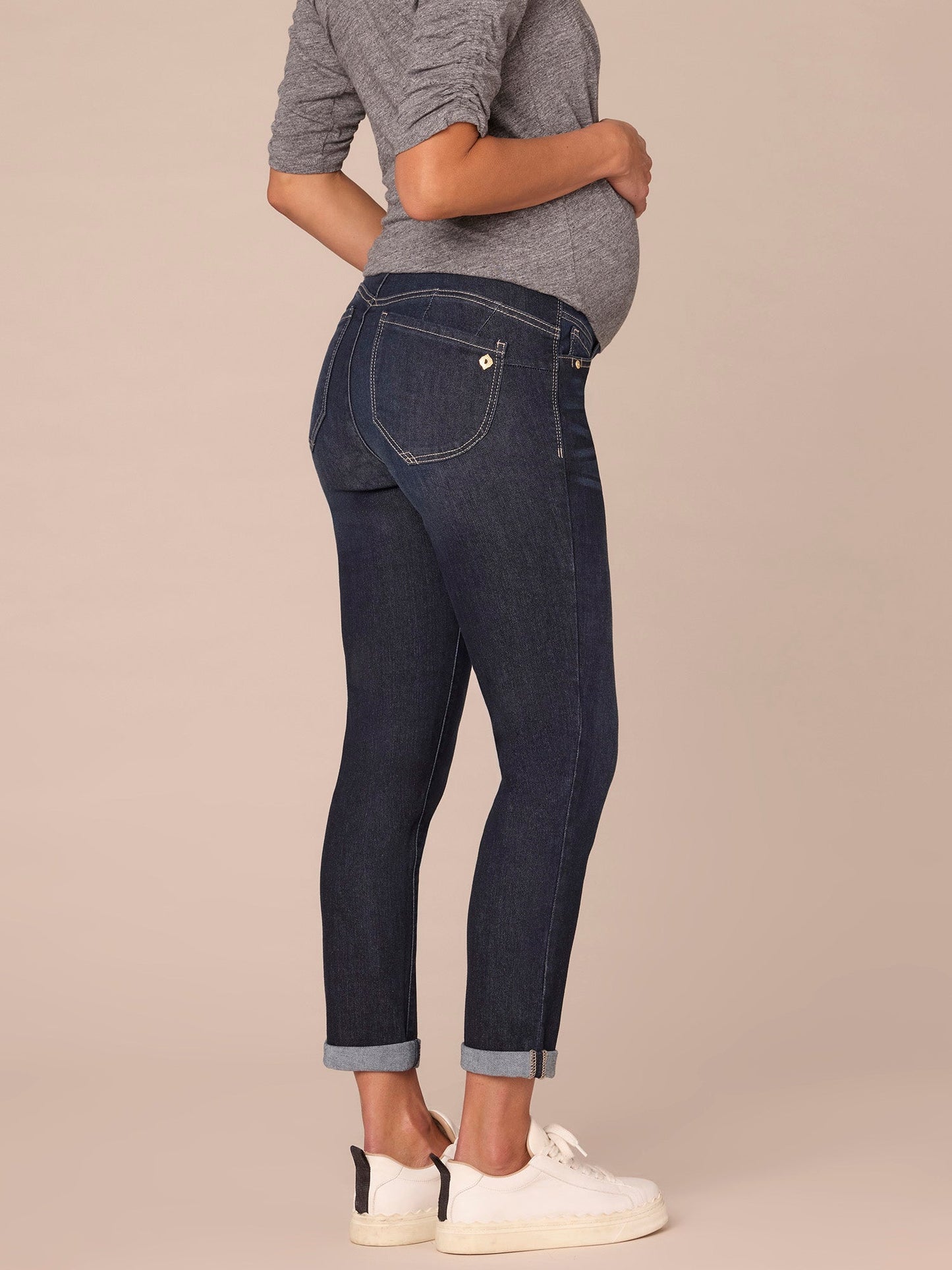 Absolution Indigo Maternity Ankle Skimmer Baby Bump Jeans