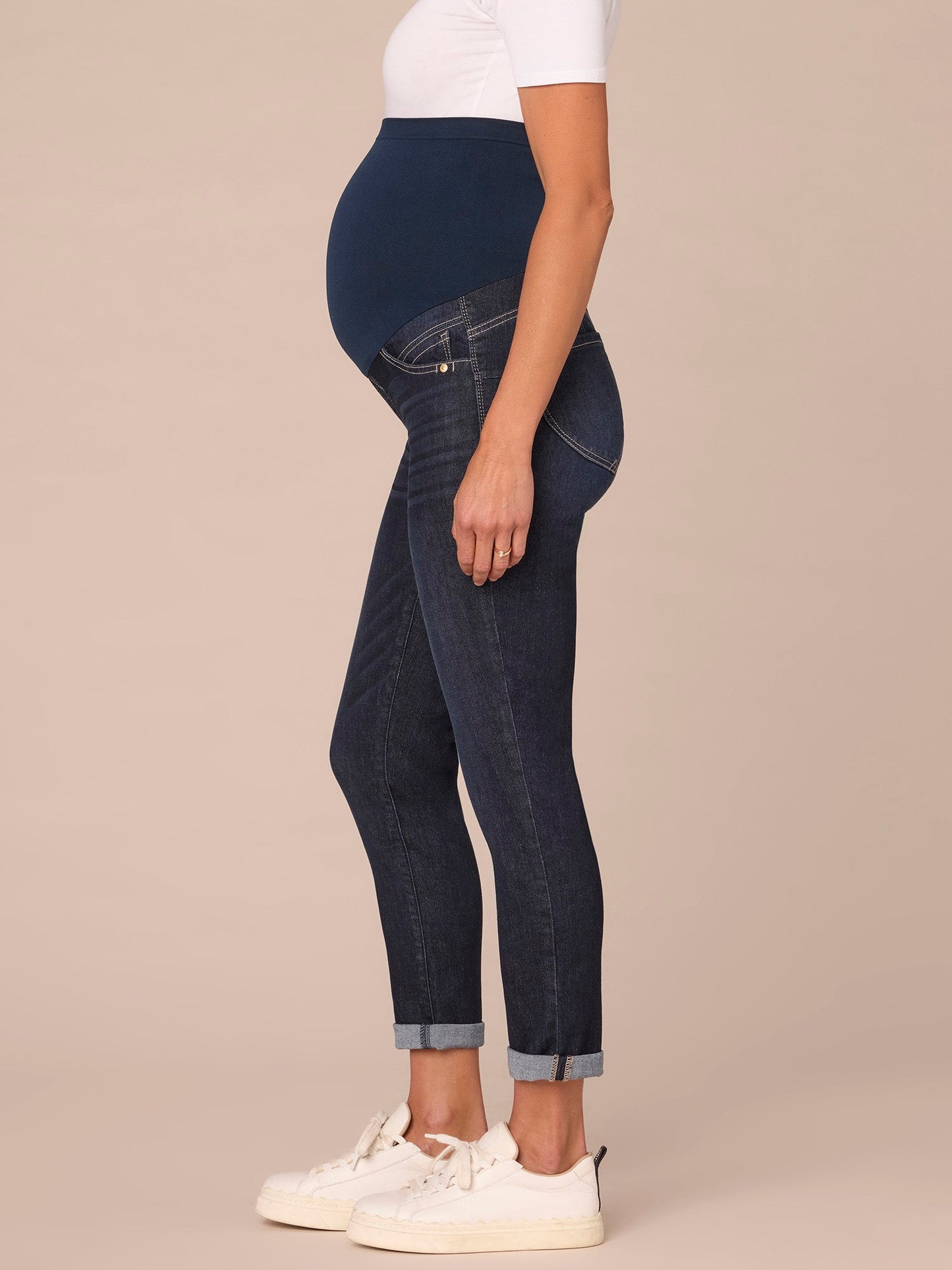 Absolution Indigo Maternity Ankle Skimmer Baby Bump Jeans