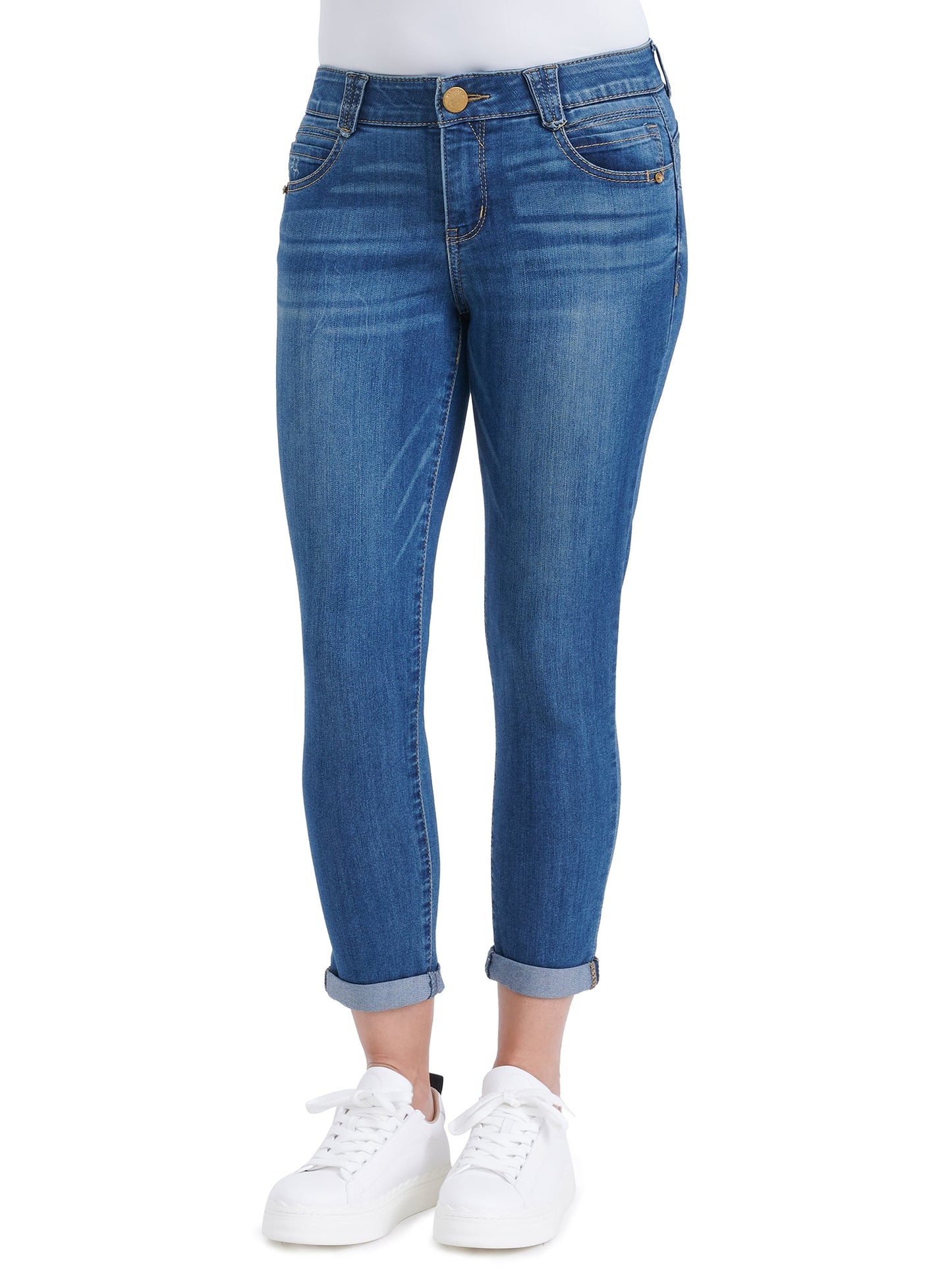 Absolution® Blue Denim Petite Ankle Skimmer Jeans