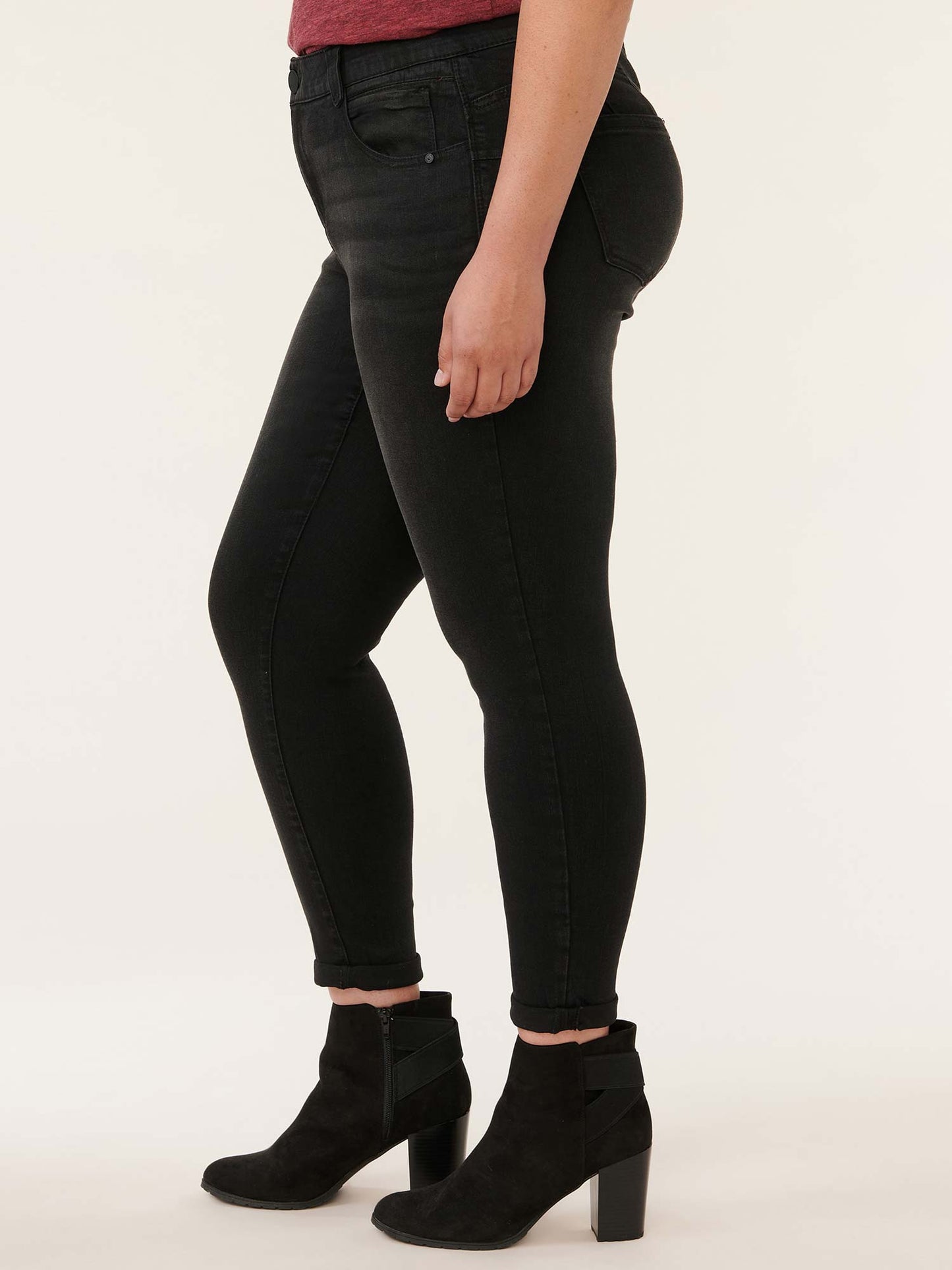 Absolution® Black Denim Plus Ankle Skimmer Jean