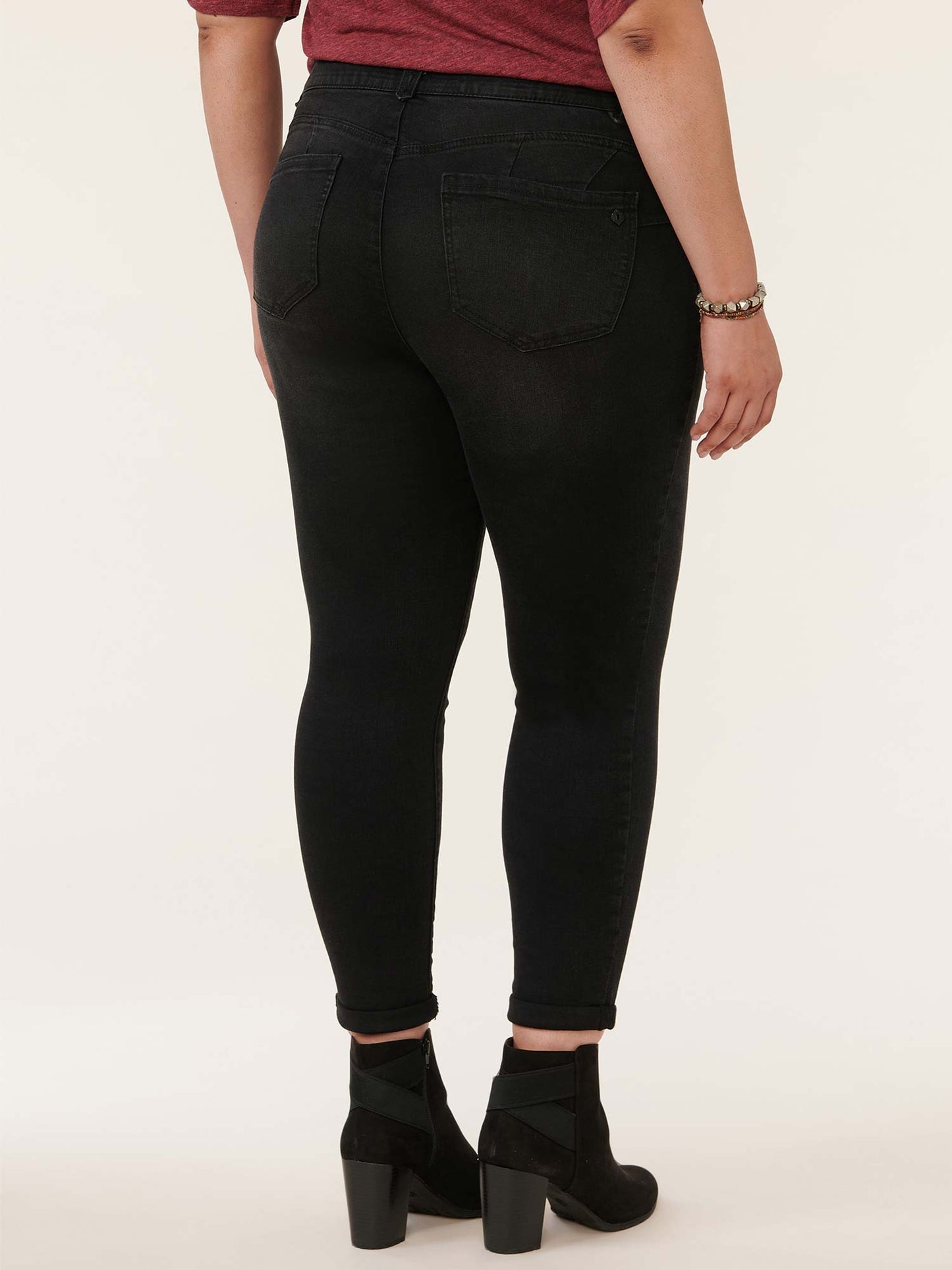 Absolution® Black Denim Plus Ankle Skimmer Jean