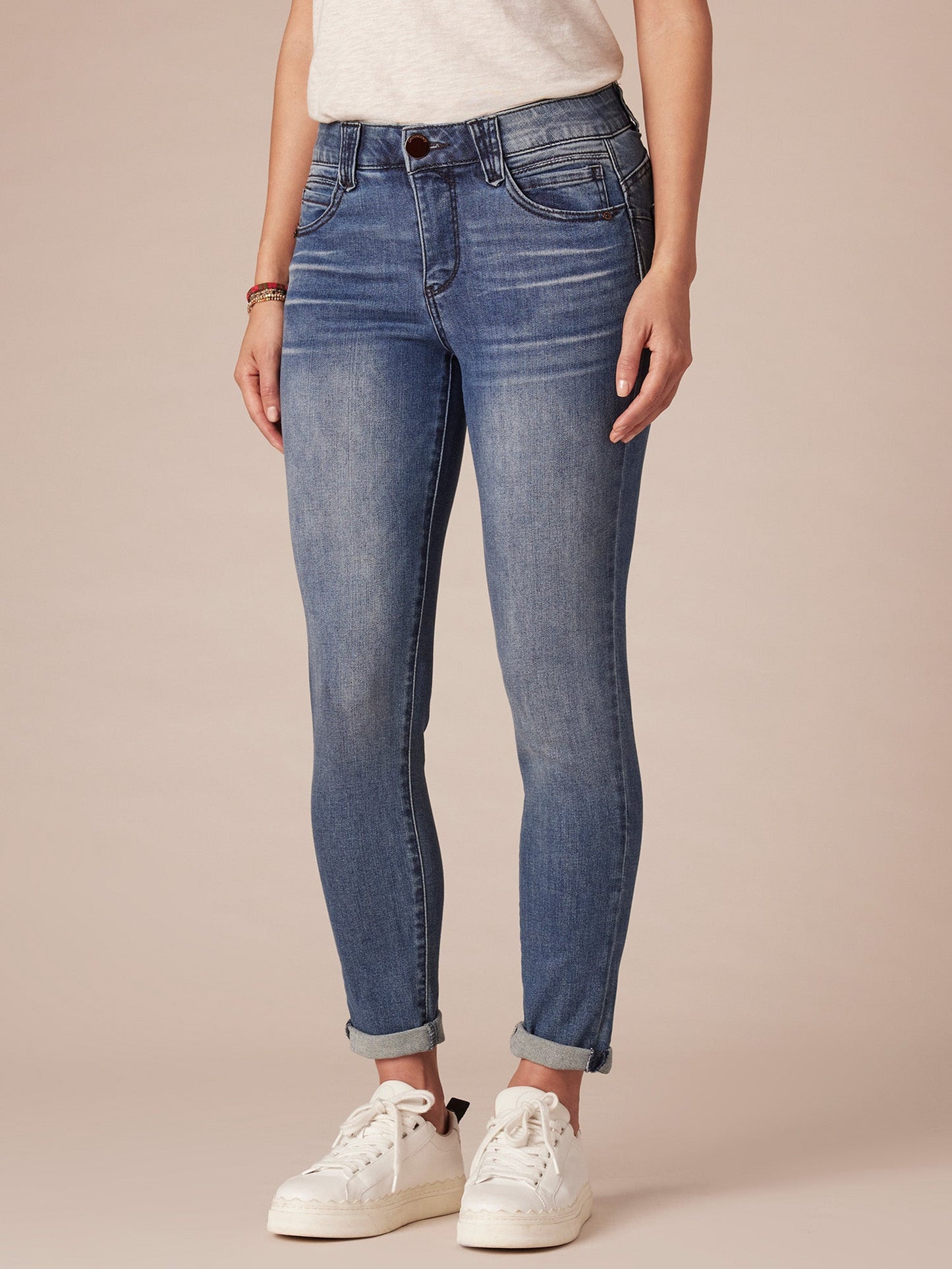 Absolution® Blue Denim Booty Lift Plus Ankle Skimmers