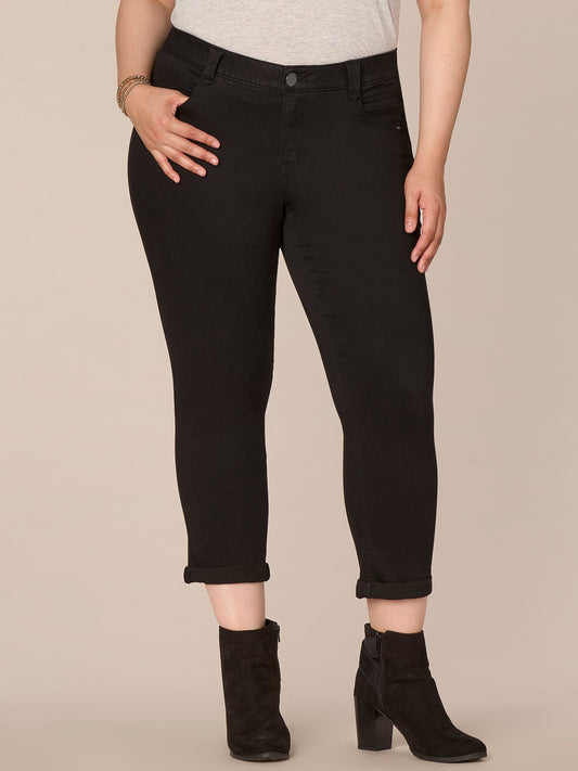 Absolution® Plus Black Denim Ankle Skimmer Jeans