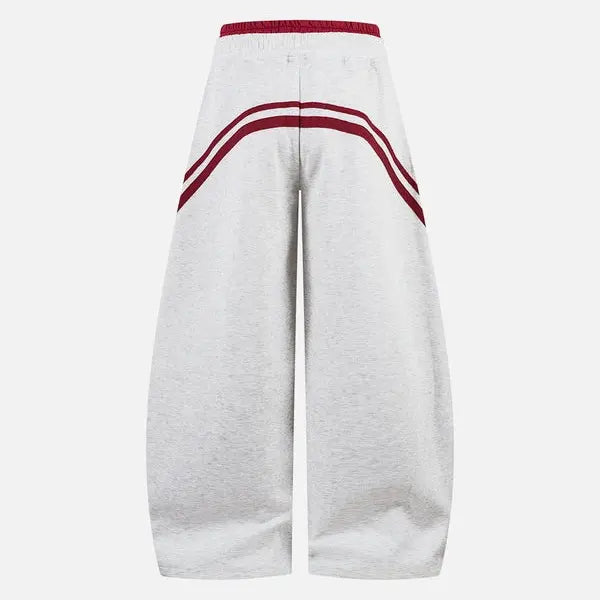 Striped Baggy Sweatpants & Hoodie